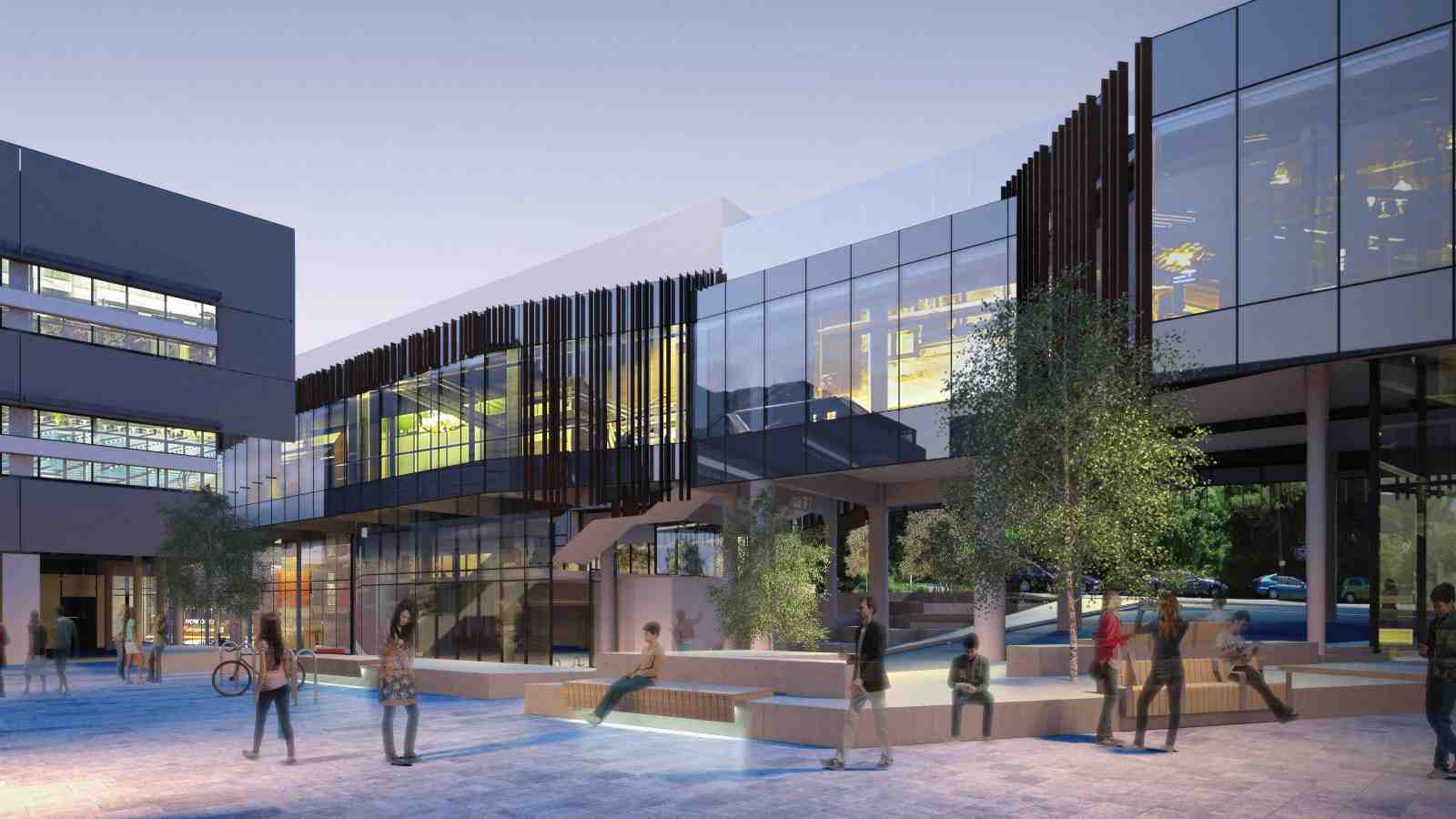 Artist’s impression of the exterior of the proposed new science building.