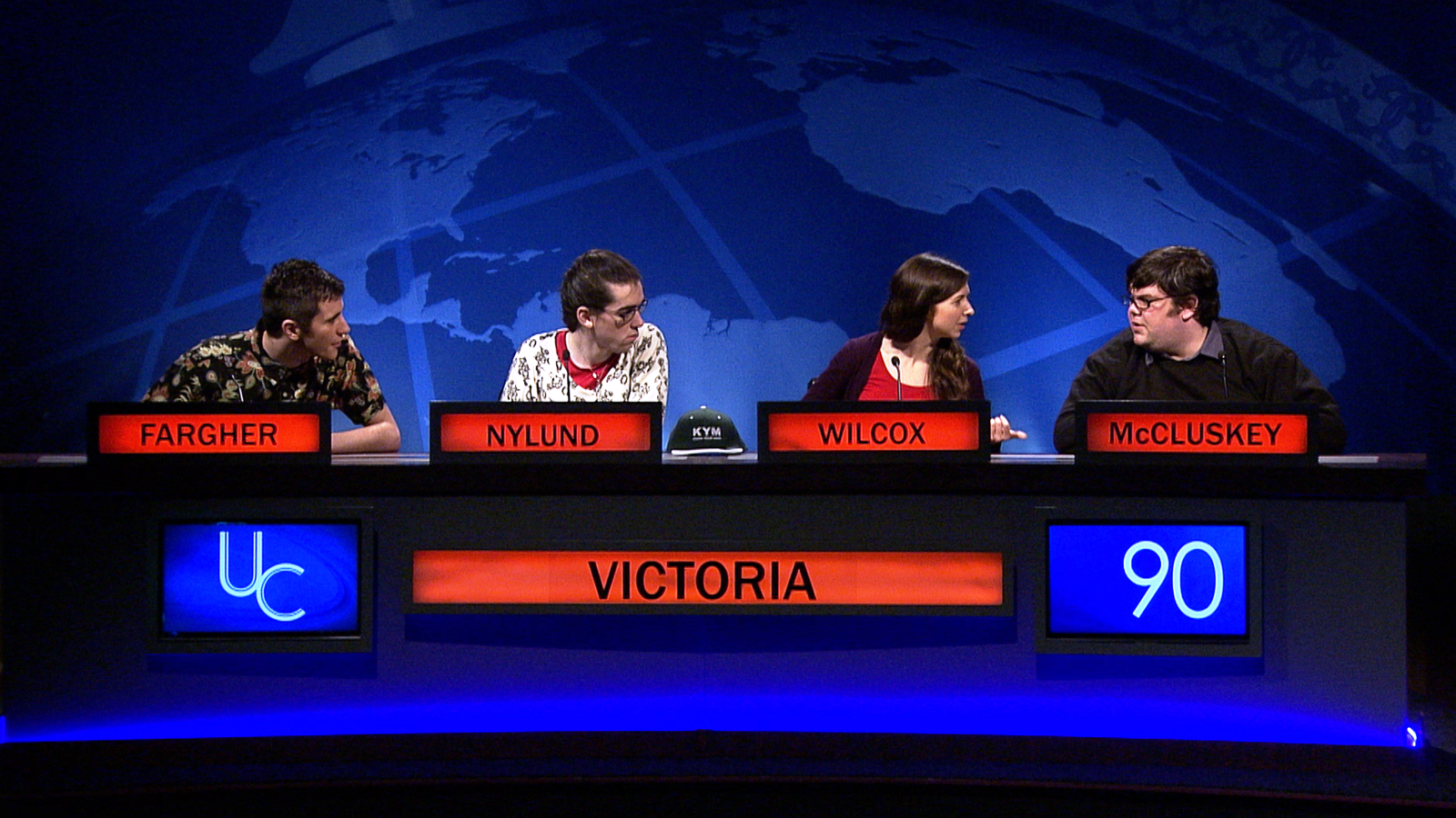 Nick Fargher, Viveka Nylund, Rachel Wilcox and Jordan McCluskey in action