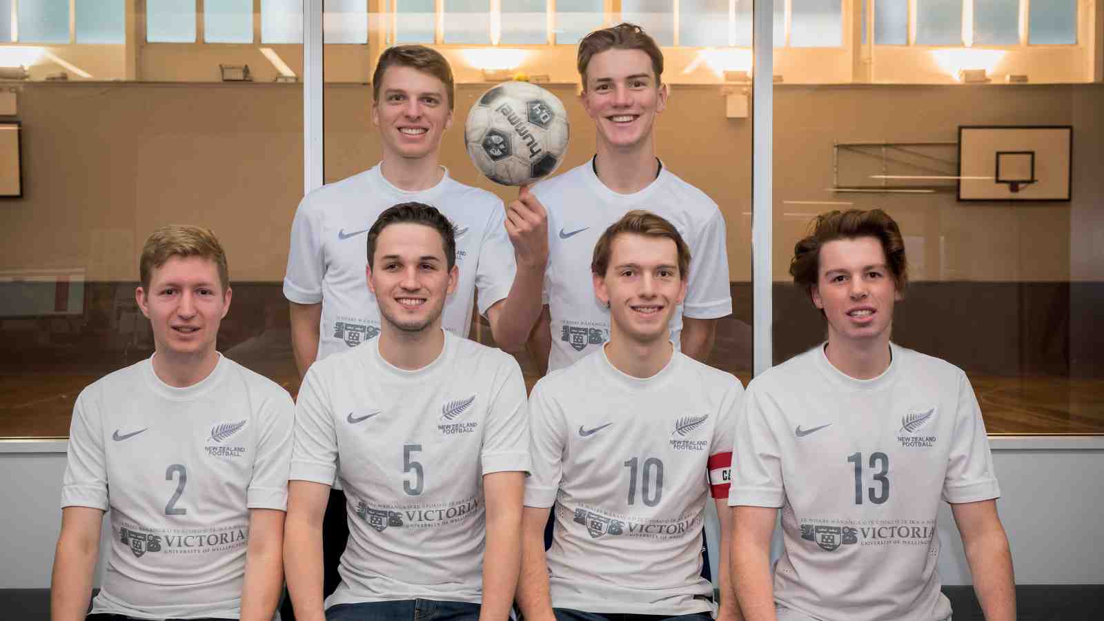 New Zealand Men's University Futsal Team who competed at the World Champs in Brazil in July 2016.