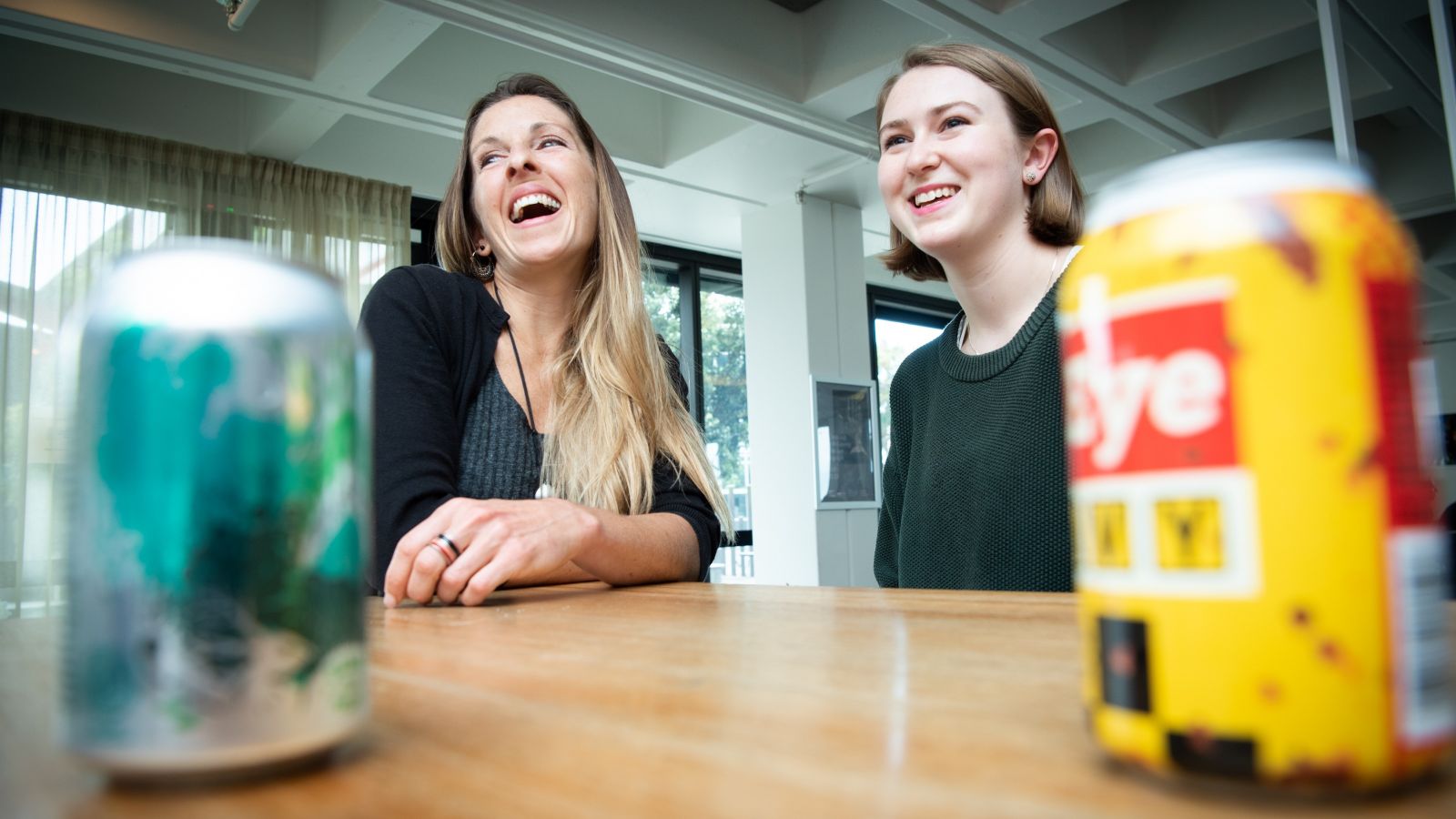 Left to right: Dr Kathleen Kuehn and student Sophie Parker