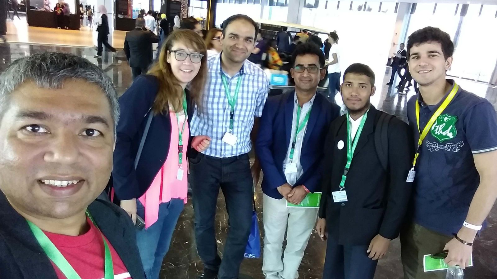 Dr Saud Khan with other delegates at the World Youth Forum, 2018 in Cairo, Egypt.