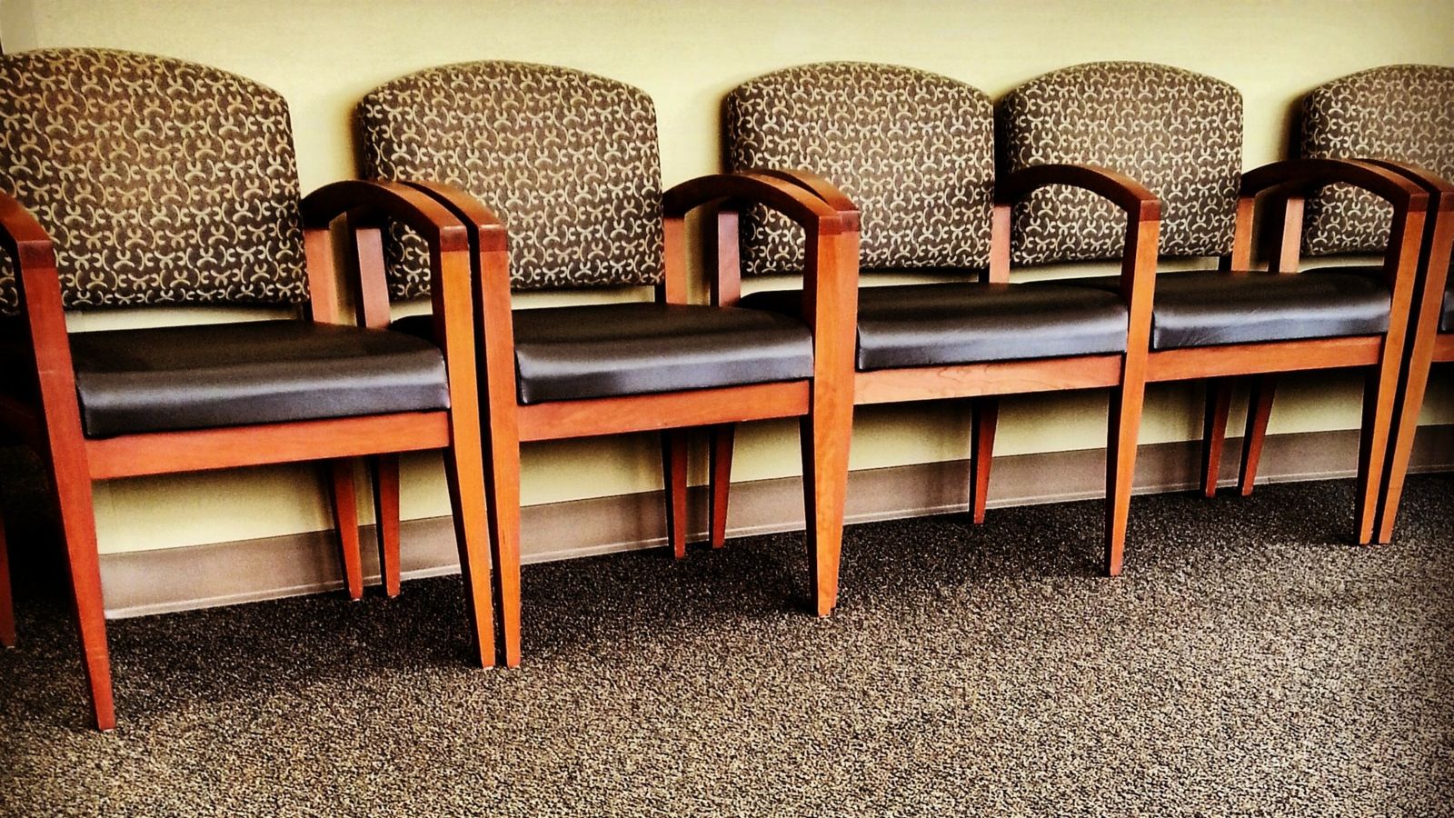 Chairs in a doctor's waiting room