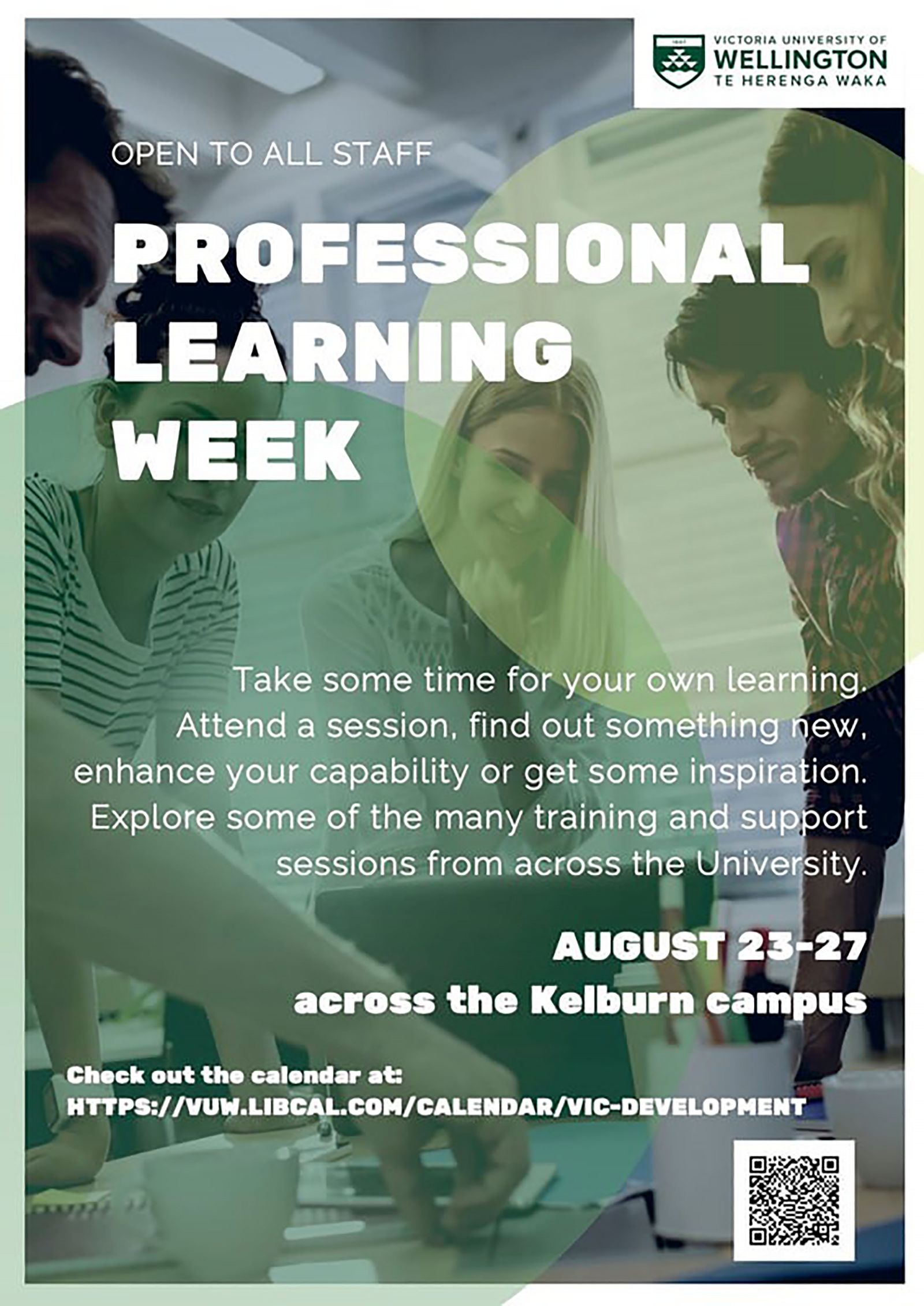 Poster for Professional Learning Week 2021