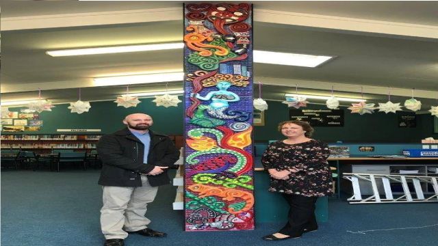Tututuku panel donated to Normandale Primary school.