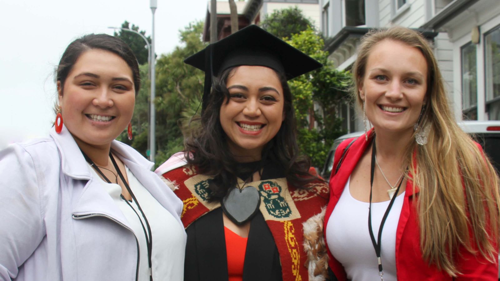 Graduates at Te Hui Whakapūmau, graduation ceremony at Te Herenga Waka Marae