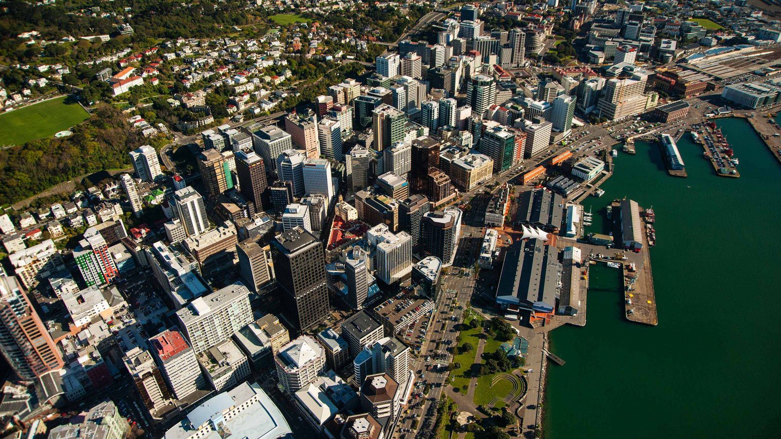 An aerial view of Wellington.