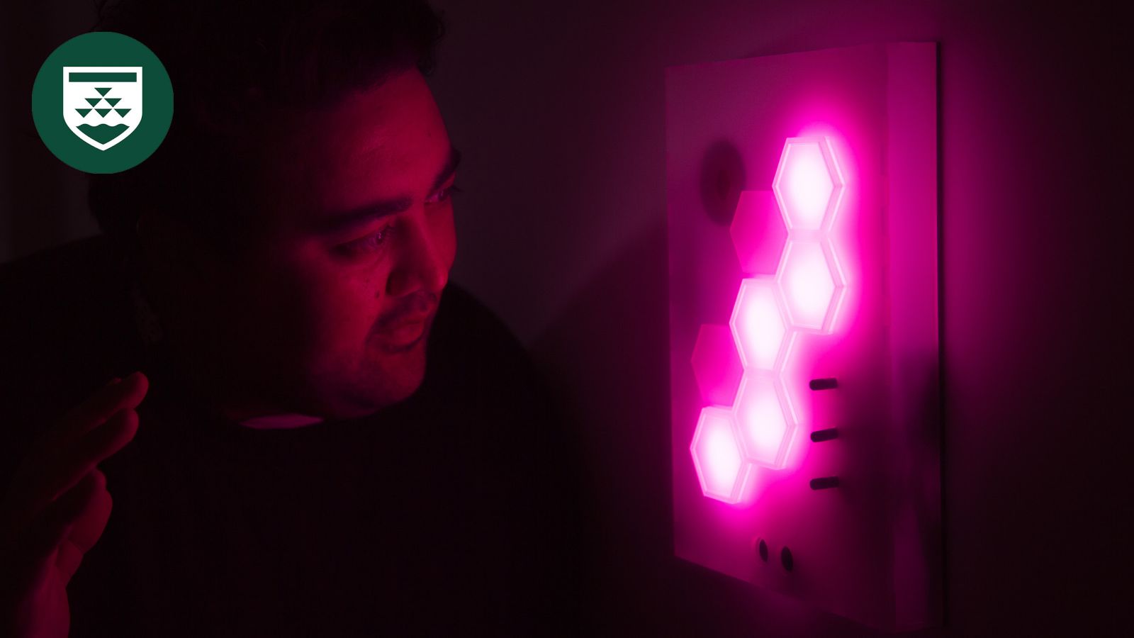 Person looking at a lighting design