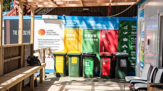 Image of recycling bins