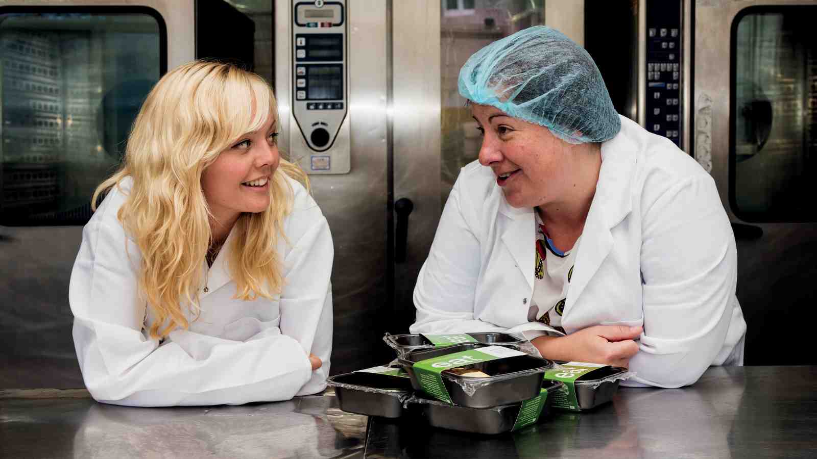 Kallie French with Alison Macaulay in Eat.co.nz kitchen