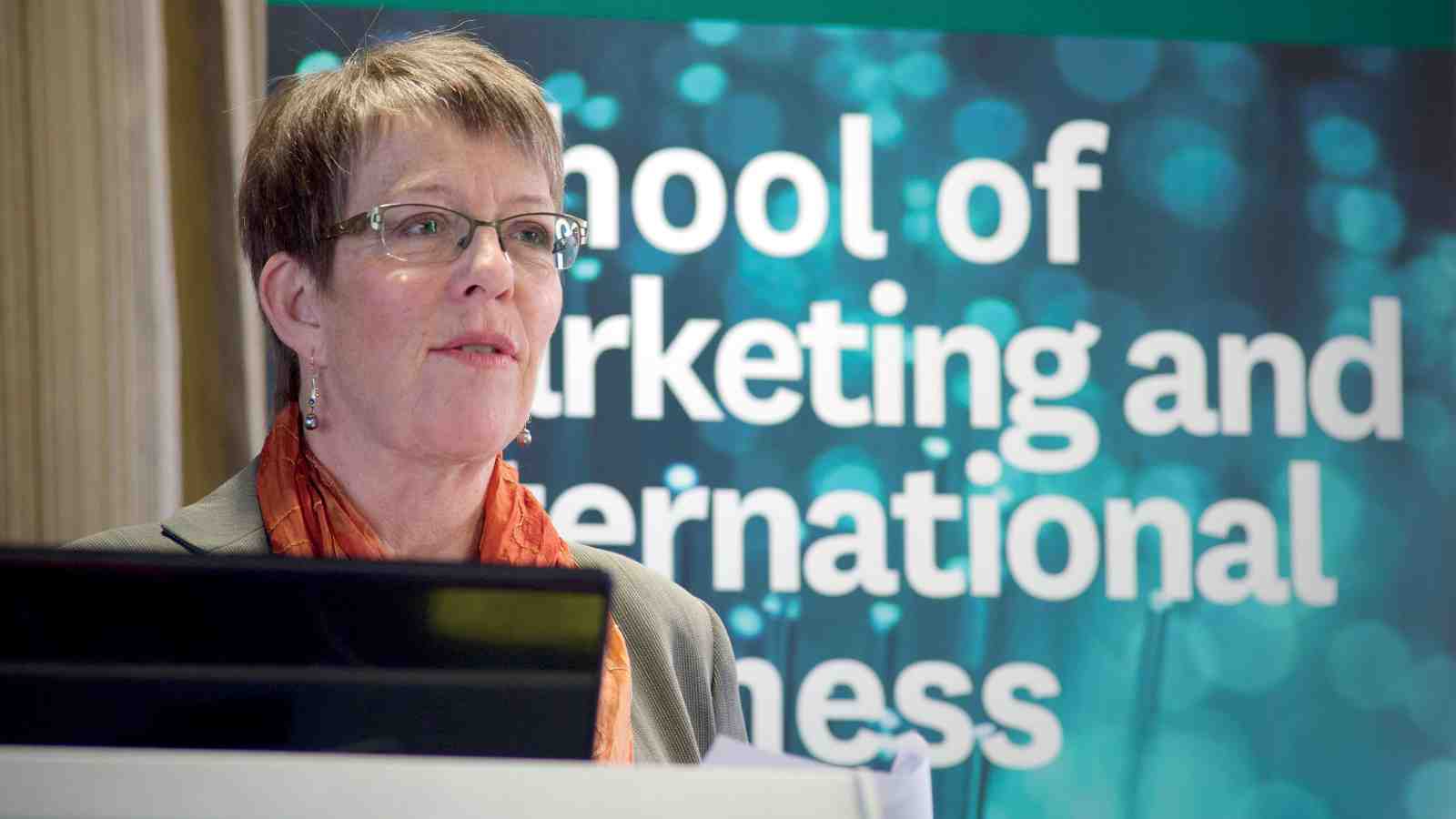 Mayor of Wellington, Celia Wade-Brown speaking at the 2015 Global Marketing and Management Conference