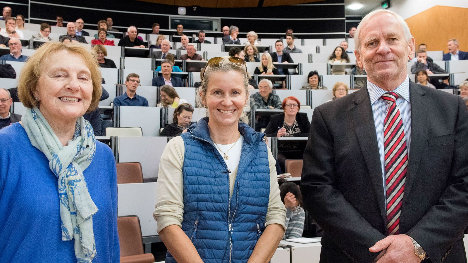 (L-R): A/Prof Susan Corbett, Dr Eliza Mik, and Prof Tony van Zijl, director of the Centre for Accounting, Governance and Taxation Research.