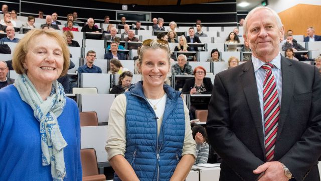 (L-R): A/Prof Susan Corbett, Dr Eliza Mik, and Prof Tony van Zijl, director of the Centre for Accounting, Governance and Taxation Research.