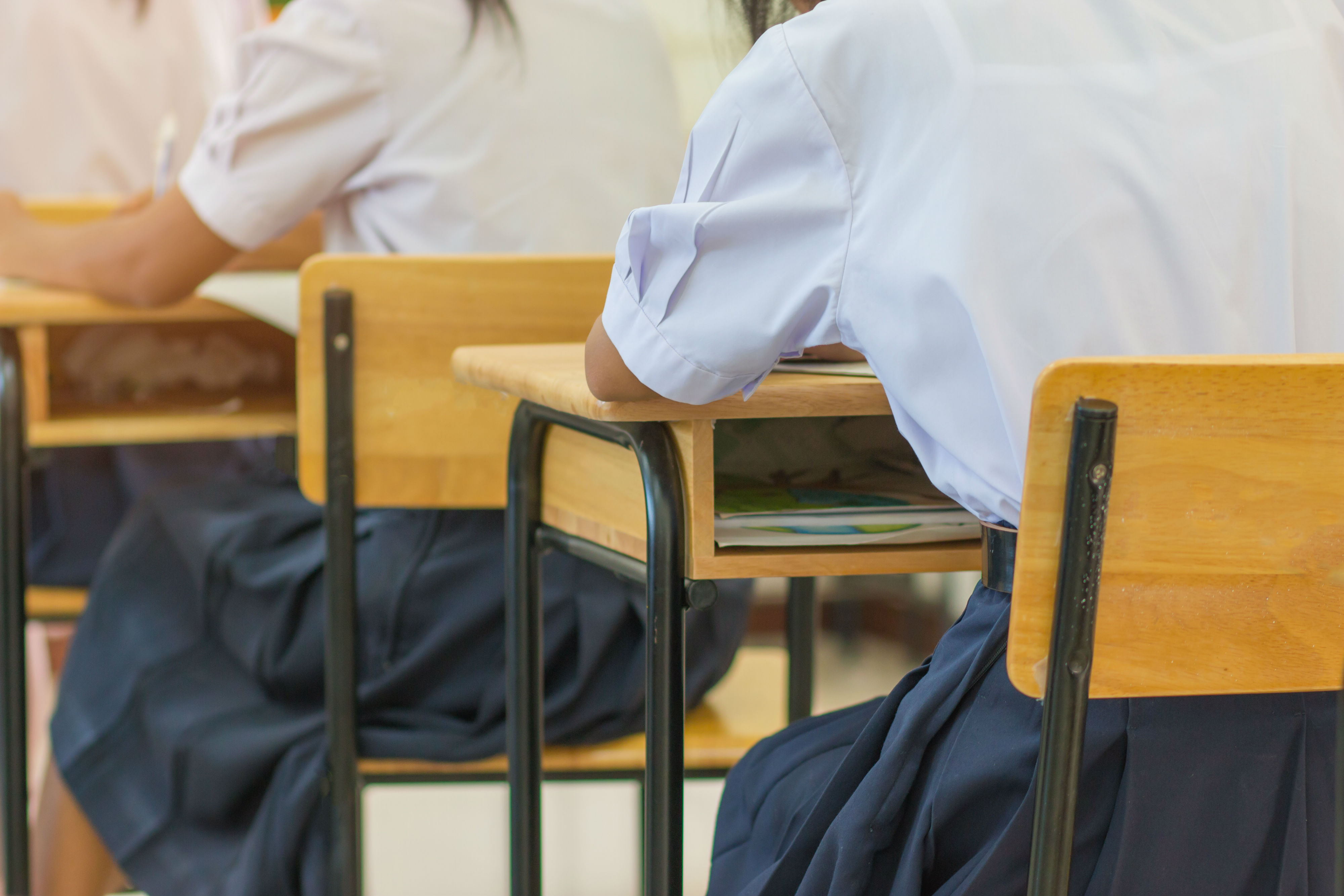  NCEA gaps – a close up image of a students seated in desks.