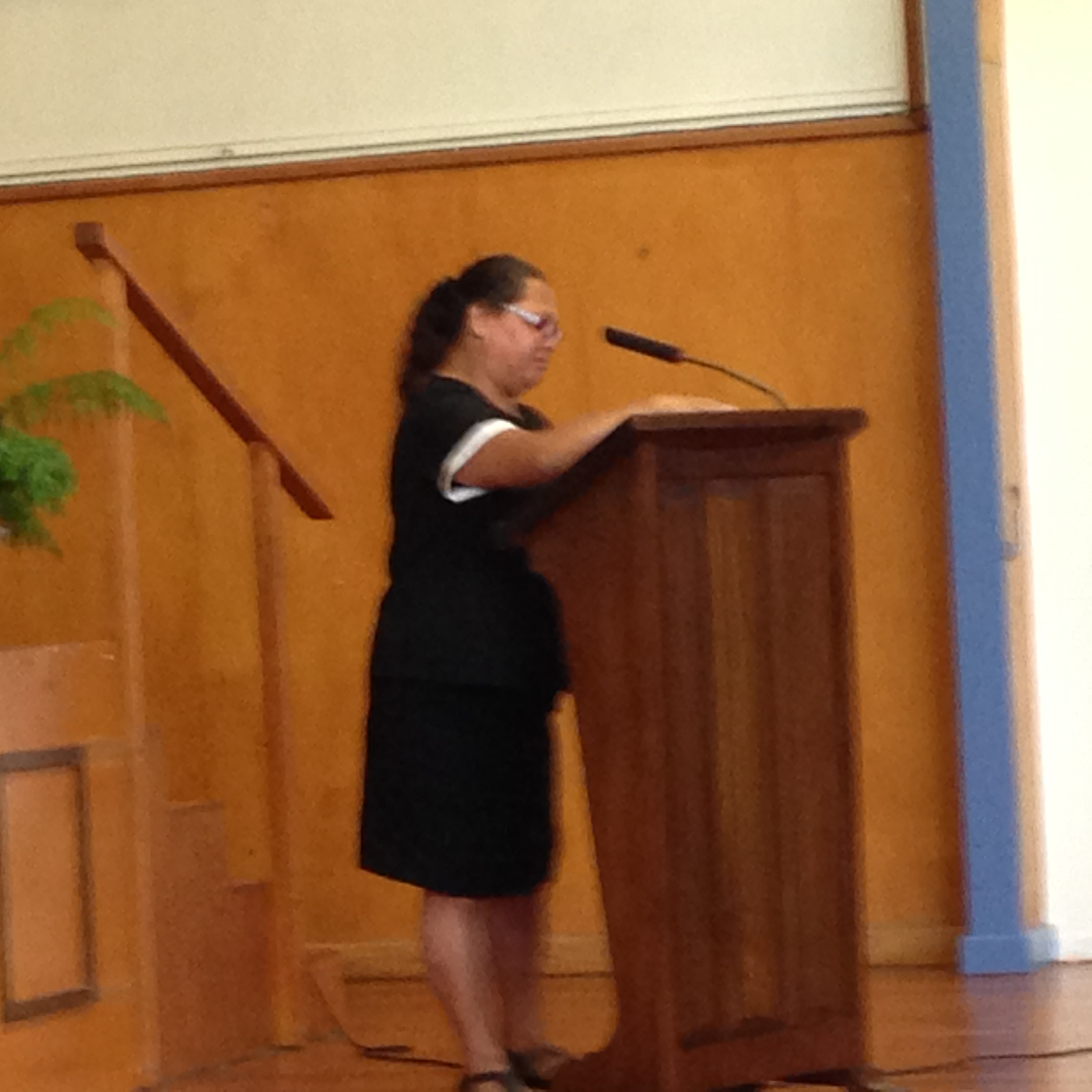 Western Heights High School Deputy Principal Kahira Morris gave a speech at the Confucius Classroom opening ceremony on 3 March.