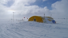 Tent at Roosevelt Island, Antarctica