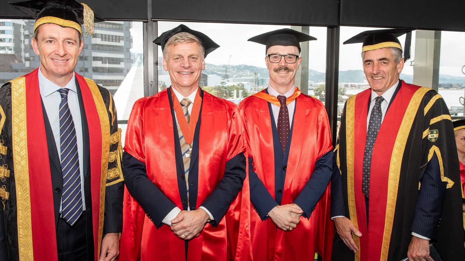 Sir Bill English and Robin Gauld