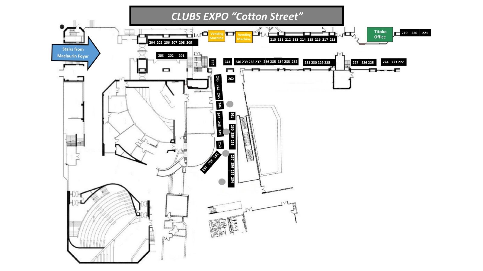 Main hub floor map