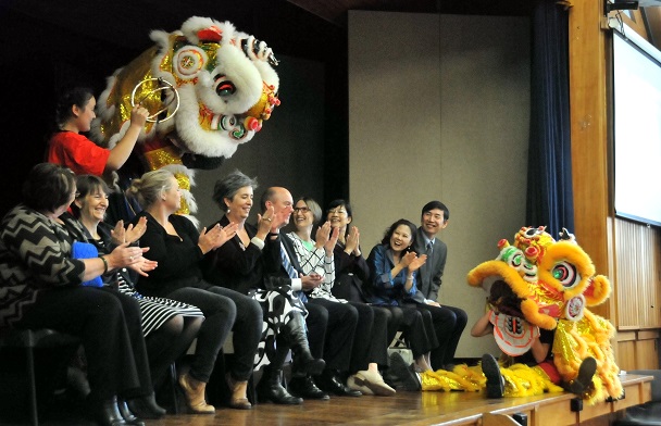 Lion Dance by students