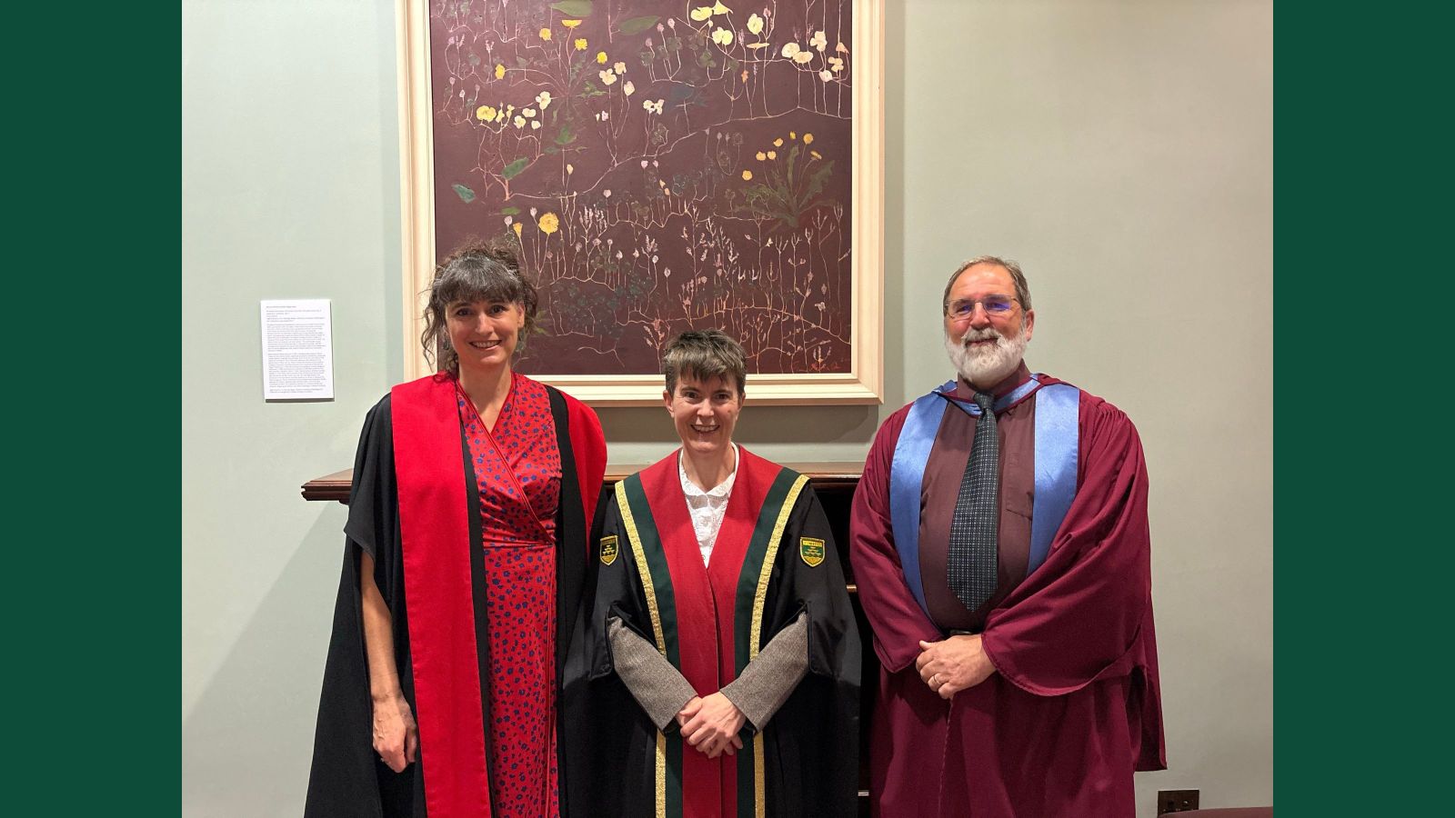 Professor Bridget Stocker, Vice-Chancellor Bryony James, and Professor Paul Teesdale-Spittle