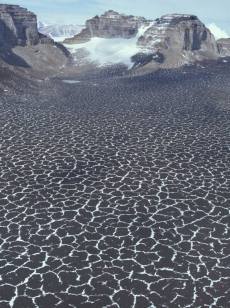 polygonal patterned ground, Farnell Valley, Antarctica