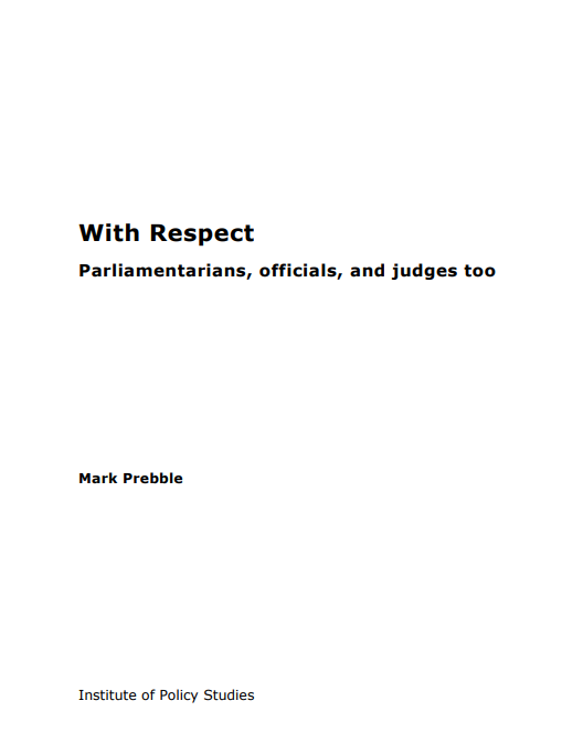 A plain text cover of With Respect