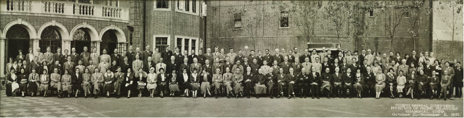 image of the Fourth Biennial Conference, Institute of Pacific Relations, Shanghai China 1931