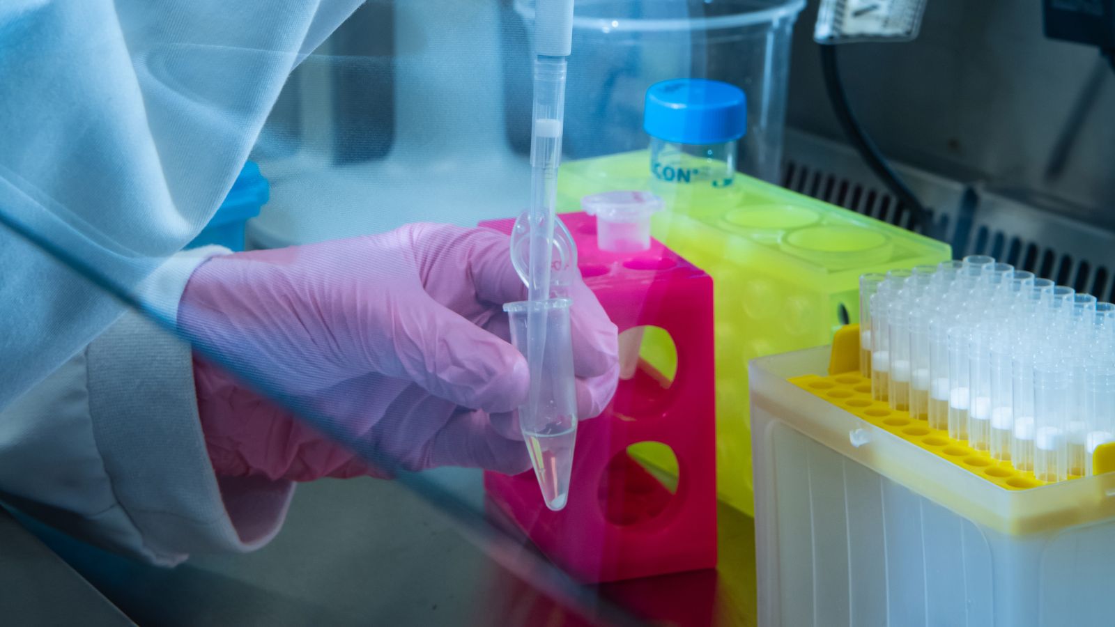 RNA facility tube close up