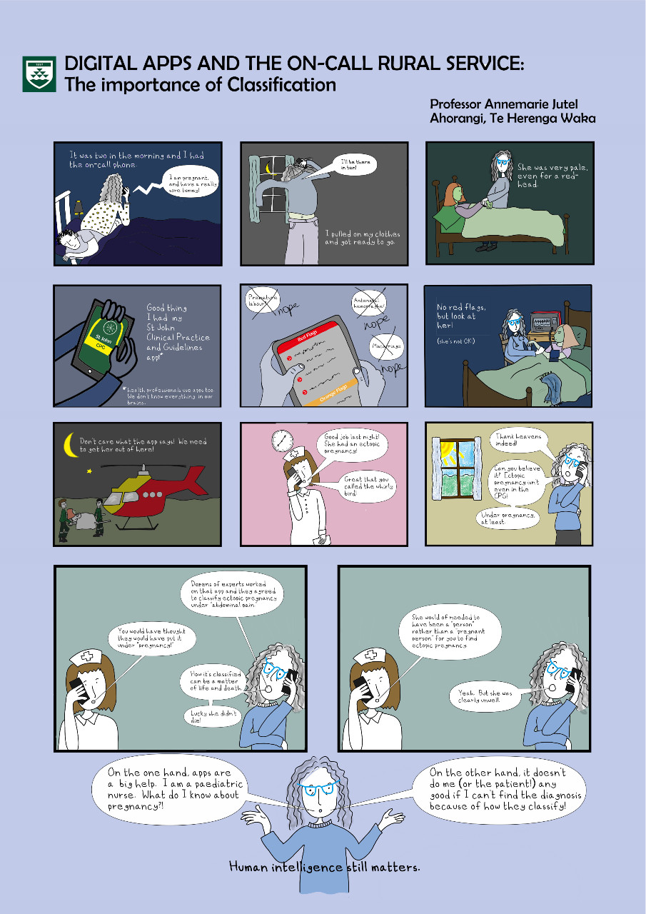 A thumbnail of the poster. The poster shows a cartoon in frames. It has a purple background.