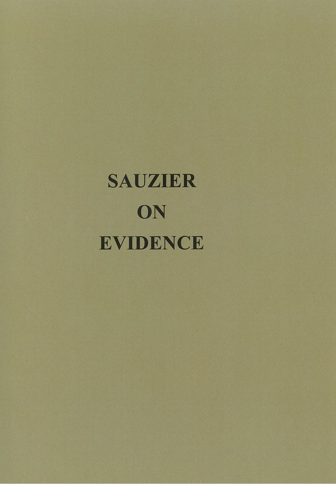 Sauzier on Evidence