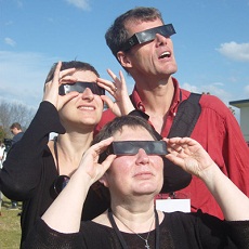 Transit of Venus Poetry Exchange participants (left to right): Brigitte Oleschinski, Ulrike Almut Sandig and Uwe Kolbe. Photo credit Ulrike Rosenfeld