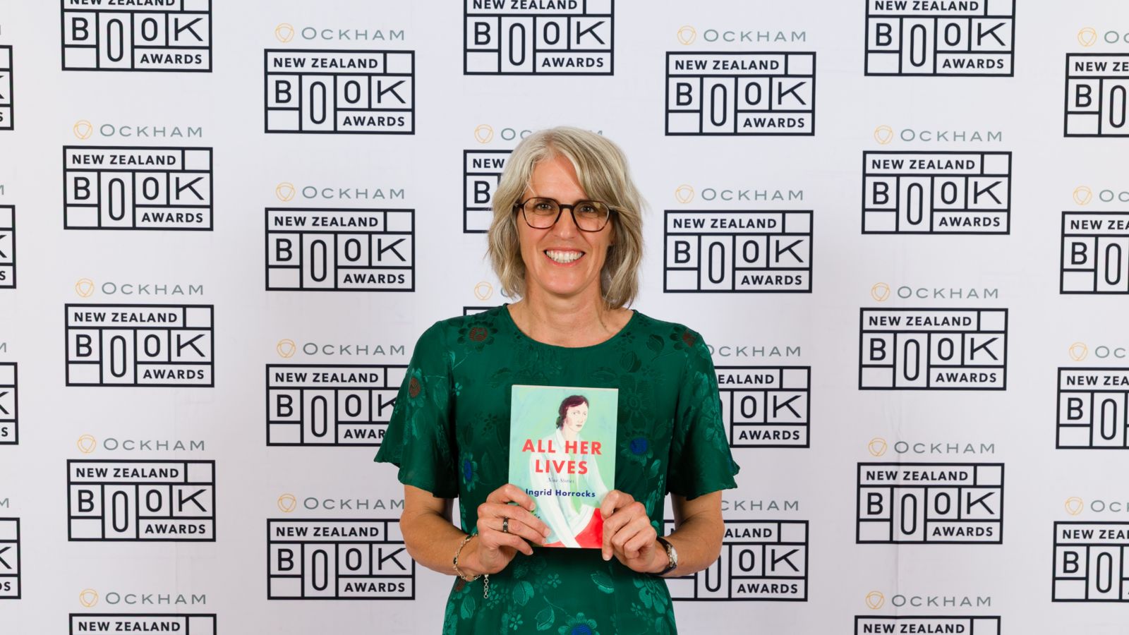 Image of Ingrid Horrocks at the 2026 Ockham Book Awards. 