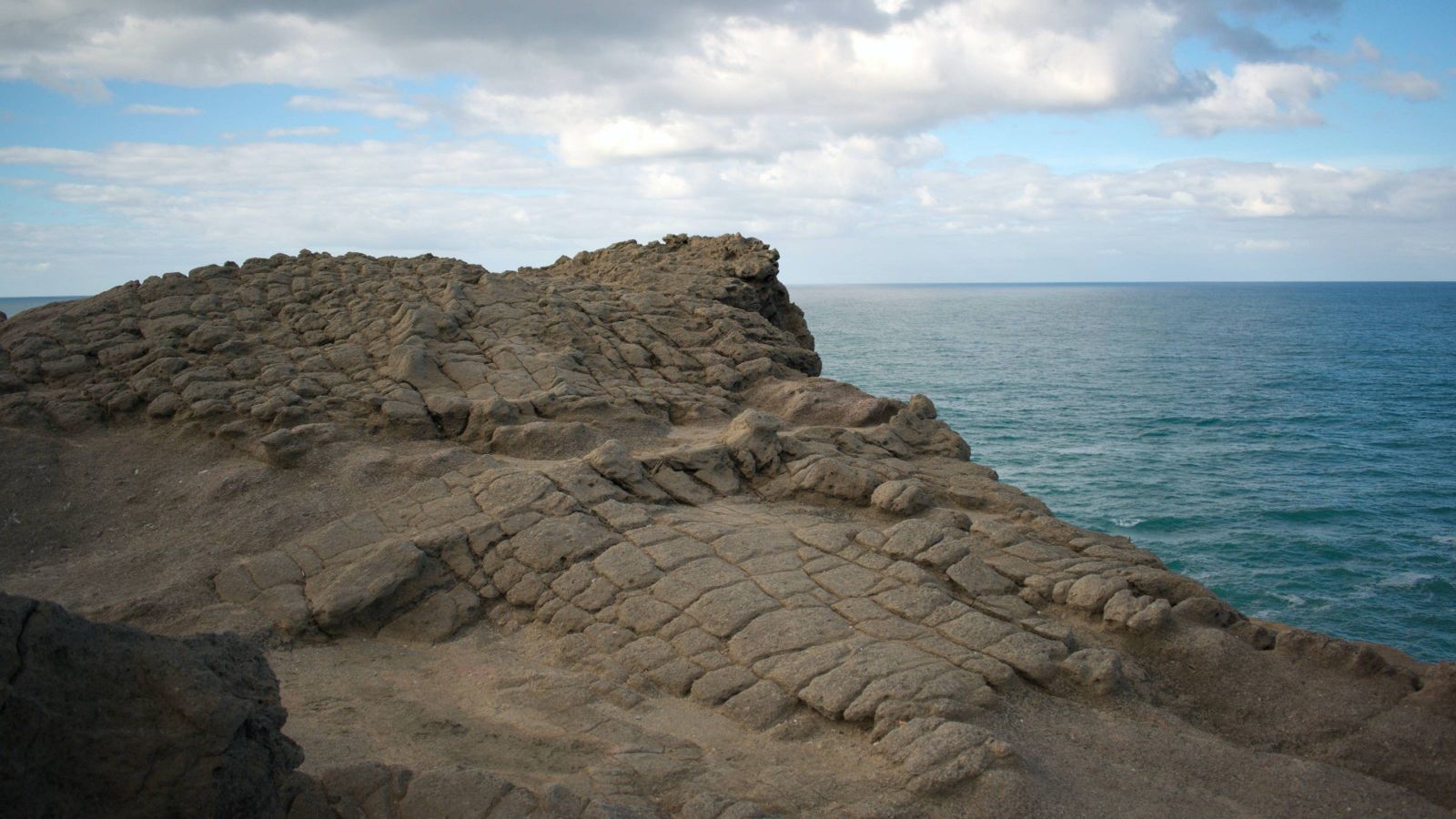 Rock formation on the coast