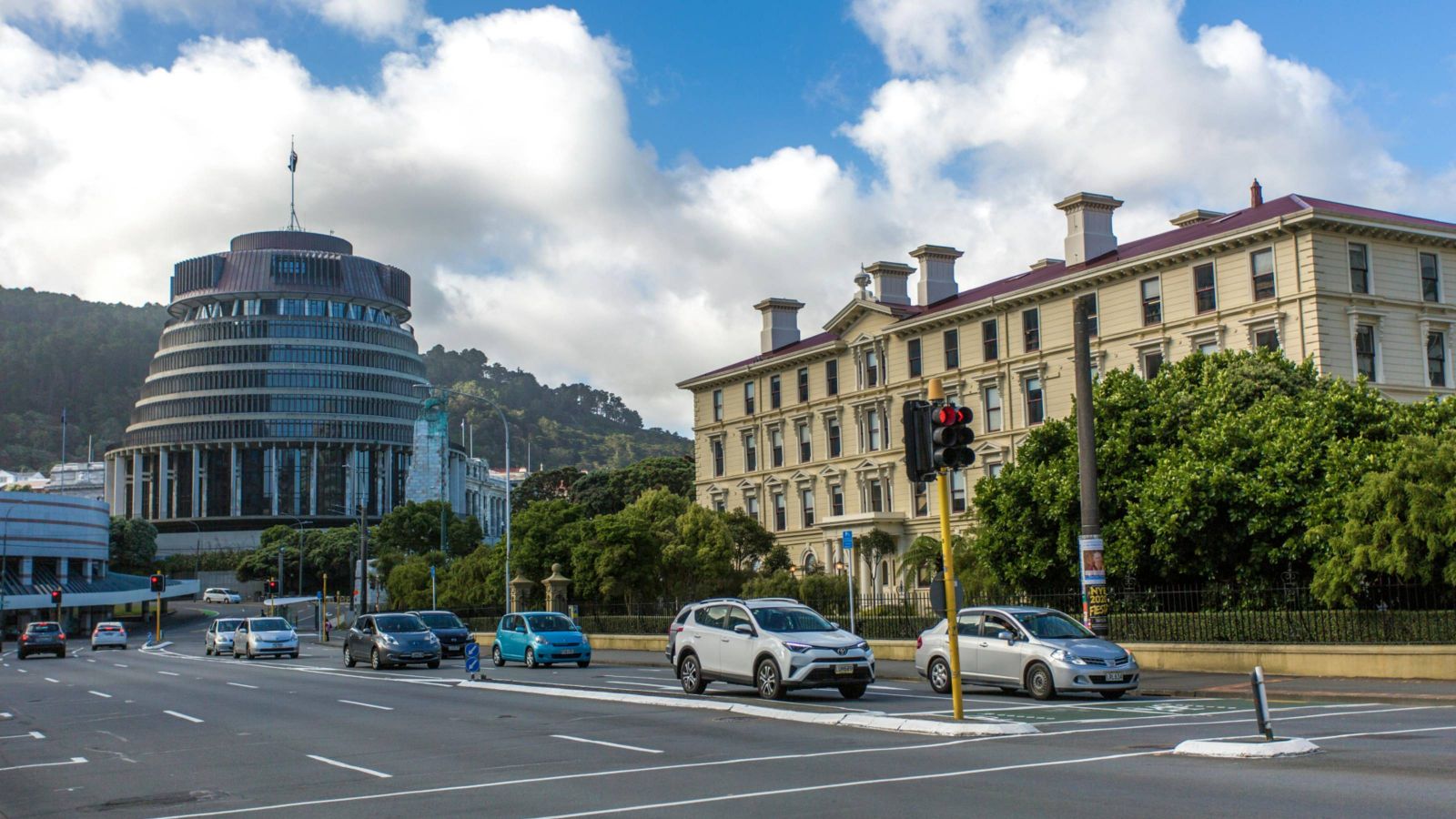 The Beehive building in Wellington 