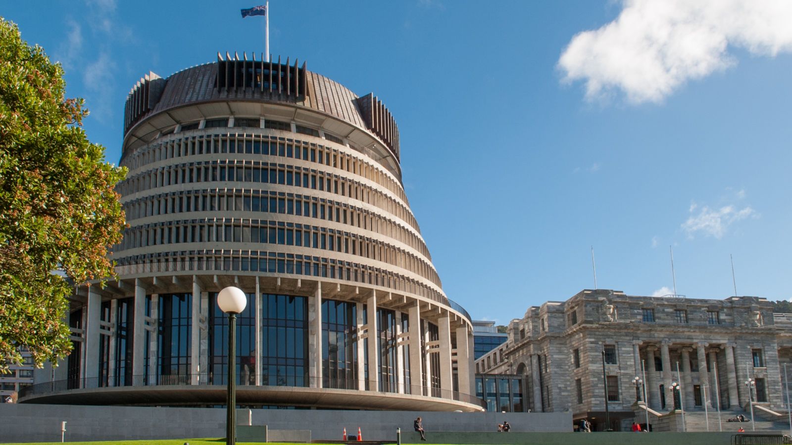 The Beehive building in Wellington 