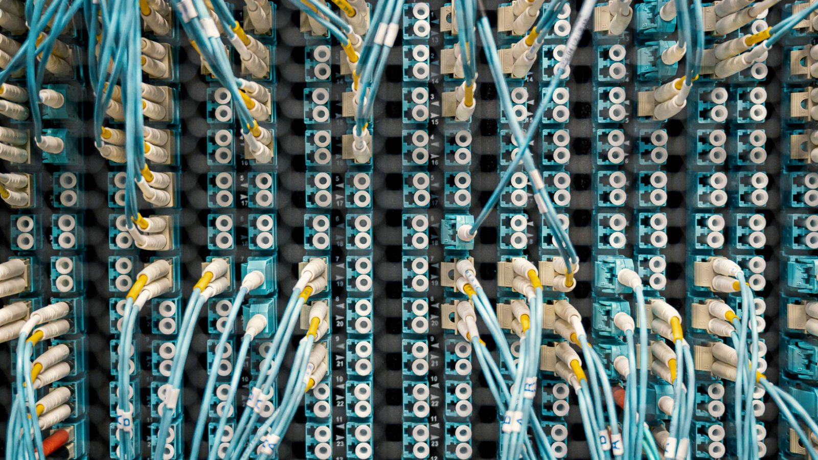 Close-up of computer cables 