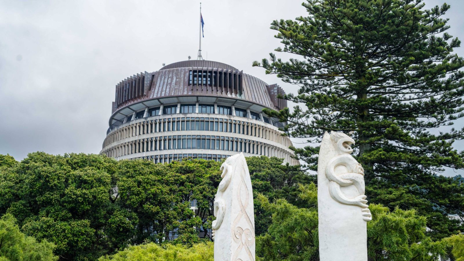 The Beehive building in Wellington 