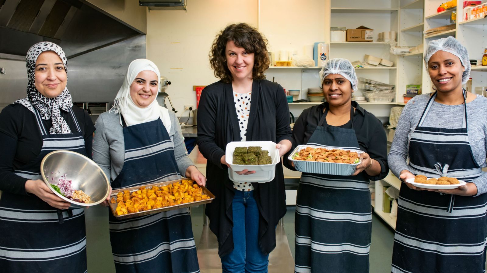 Rebecca Stewart and chefs from her business Pomegranate Kitchen present a range of traditional Middle Eastern cuisine.