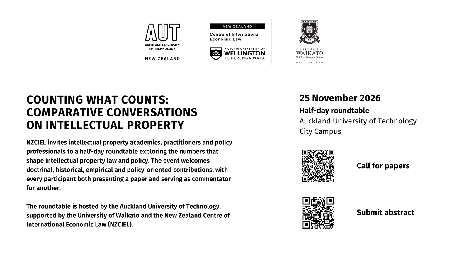 NZCIEL roundtable 2026 poster