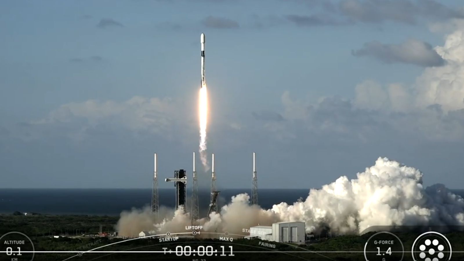 SpaceX NG-23 liftoff