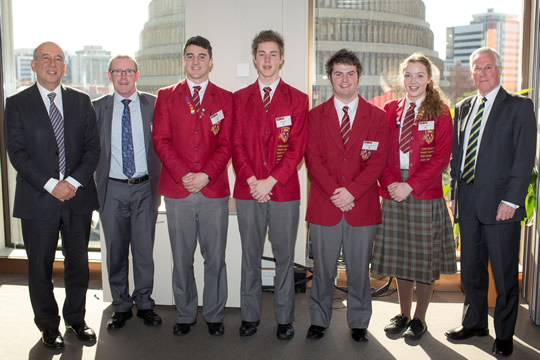 Southland's James Hargest College, winners of the 2014 Treasury School’s Challenge