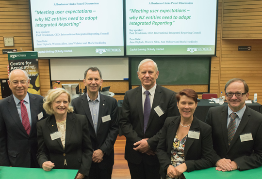 A panel of integrated reporting experts at a ‘Business Links Seminar’, organised by the Centre for Accounting, Governance and Taxation Research