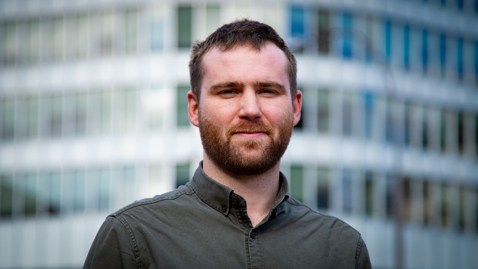 Student Thomas Trollope, smiling at the camera.