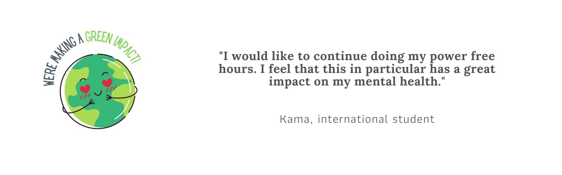 I would like to continue doing my power free hours