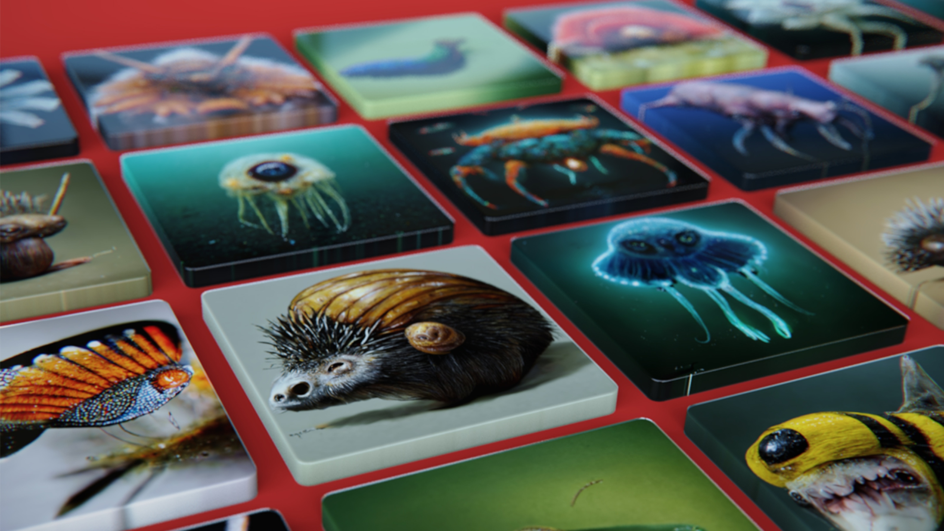 mutiple images of critters