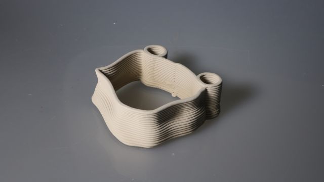 Image of a 3D printed ceramic planter