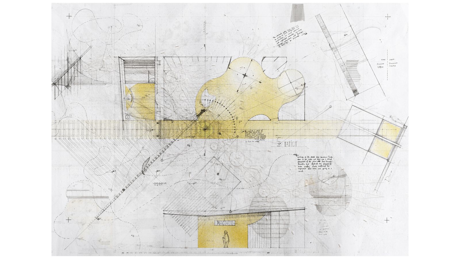 Technical architectural drawing 