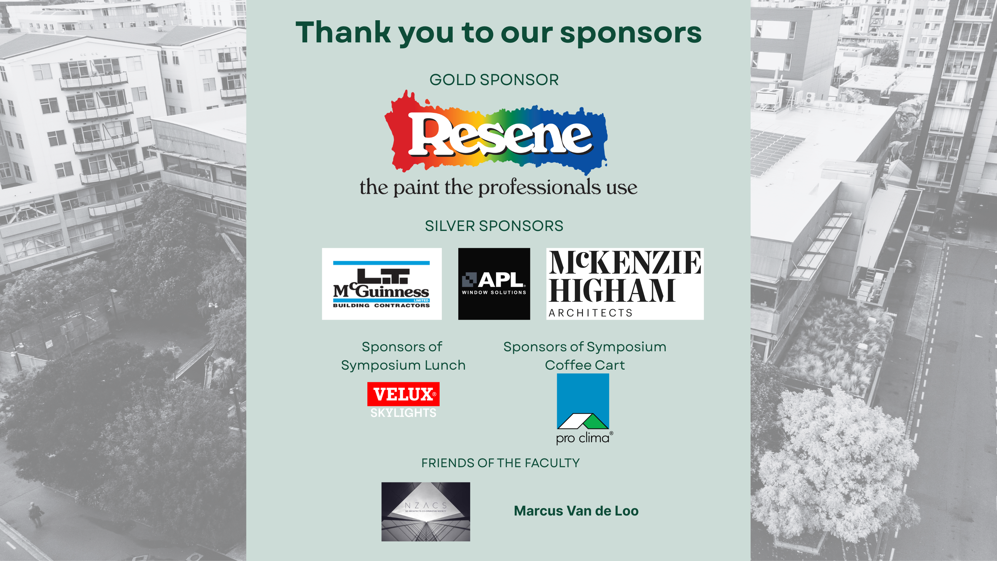 A graphic with a series of company logos, saying thank you for sponsoring Paparahi