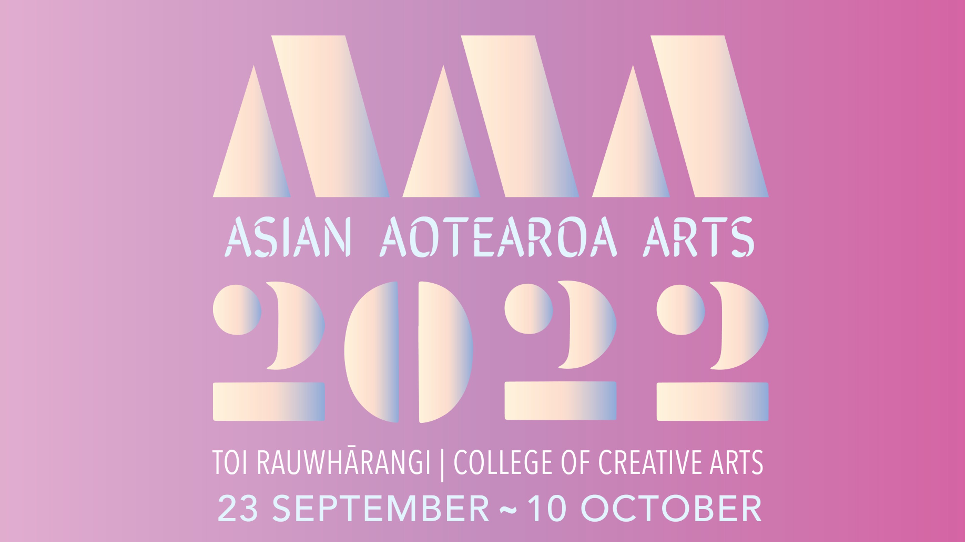 Asian Arts Aotearoa 2022 poster